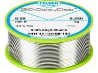 Felder ISO-Core Clear SAC305 Soldeertin Spoel Sn96,5Ag3Cu0,5 0.250 kg 1 mm - thumbnail