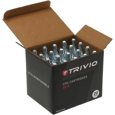 Trivio - co2 patronen 25 gram - doos 20 stuks Trivio - co2 patronen 25 gram - doos 20 stuks