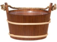 4Living sauna-emmer met touwgreep - Elzenhout - thumbnail