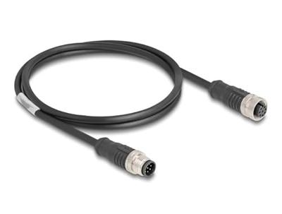 Delock 80811 RJ45 / M12 Netwerkkabel, patchkabel CAT 5e S/FTP 5.00 m Zwart 1 stuk(s) Delock 80811 RJ45 / M12 Netwerkkabel, patchkabel CAT 5e S/FTP 5.00 m Zwart 1 stuk(s)