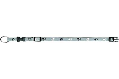 TRIXIE HALSBAND HOND SILVER REFLECT ZWART / ZILVERGRIJS 22-35X1,5 CM