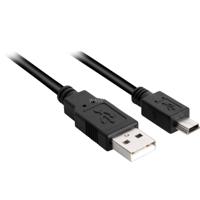 Sharkoon USB-A 2.0 > Mini USB-B kabel - thumbnail