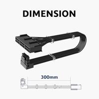 Akasa G-Nexus PX24 12+4-pin 8 x 3-pin Zwart - thumbnail