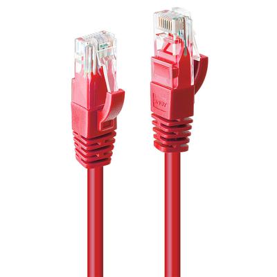 LINDY 48033 RJ45 Netwerkkabel, patchkabel CAT 6 U/UTP 2.00 m Rood 1 stuk(s)