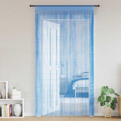 Koordgordijnen 2 st 100x250 cm lichtblauw