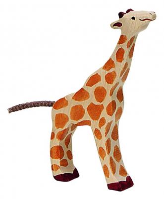 Holztiger houten giraffe klein