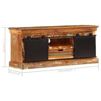 Tv-meubel 110x30x45 cm massief gerecycled hout - thumbnail