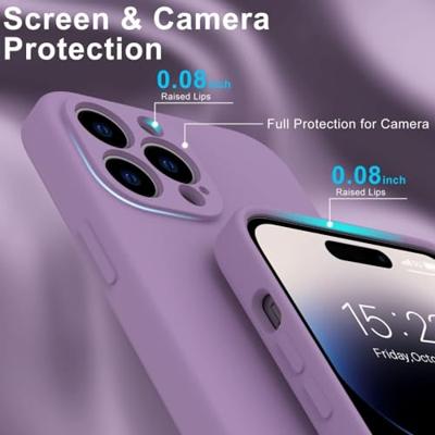 Lunso - iPhone 15 Pro Max - Hoesje Flexibel silicone Backcover - Paars Lunso - iPhone 15 Pro Max - Hoesje Flexibel silicone Backcover - Paars