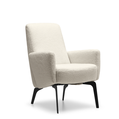 Fauteuil X-103 Lage Rug Beige Stof