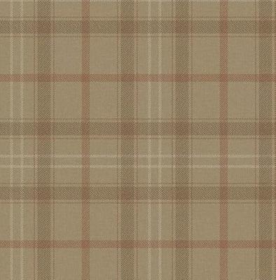 Dutch Wallcoverings Sauvage Ruit - Beige/Rood