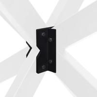 Eettafelpoot spider vorm 150x78x(72-73) cm staal wit - thumbnail