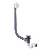 Wiesbaden Curo bad afvoer met overloop en click-waste rond chroom - thumbnail