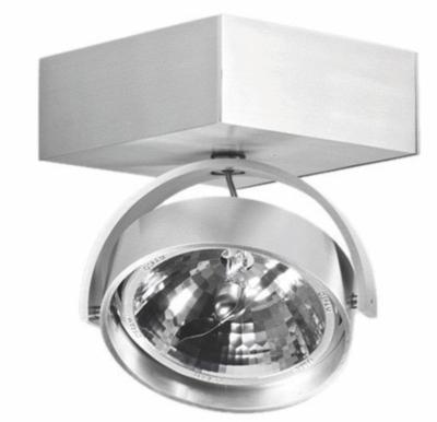 Artdelight Enkele opbouwspotDutchess - QR 0001 SQ ALU