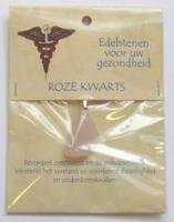 Steengoed Hanger gezondheidssteen roze kwarts 1 Stuks - thumbnail