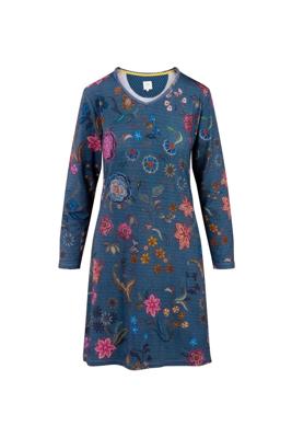 Pip Studio Dana Nachthemd Lange Mouw Coco Flower Blauw M Pip Studio Dana Nachthemd Lange Mouw Coco Flower Blauw M