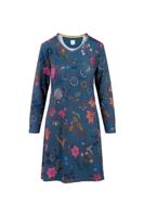 Pip Studio Dana Nachthemd Lange Mouw Coco Flower Blauw M - thumbnail
