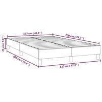 Boxspringframe fluweel donkerblauw 120x200 cm - thumbnail