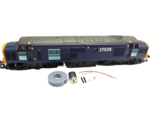 micromotor 0T006G motor ombouwset voor Hornby Class A3, Class B17/4, Class 6P Patriot, Class 7MT, Standard 9F, Gordon class, GWR 2800, Class 37, Class 47, Thomas the train