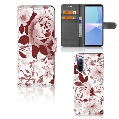 Hoesje Sony Xperia 10 III Watercolor Flowers Hoesje Sony Xperia 10 III Watercolor Flowers