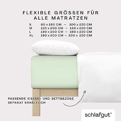 Schlafgut Schlafgut Pure Jersey Boxspring Hoeslaken XL - 180x200 - 200x220 643 Green Light