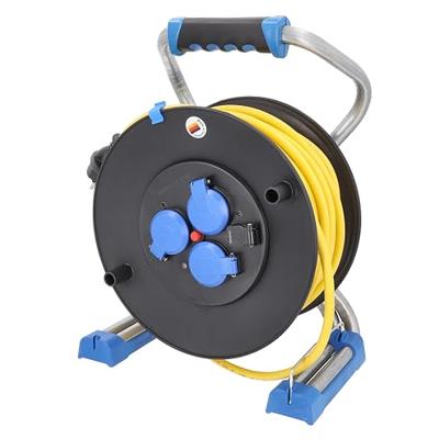 AS Schwabe 22631 Kabelhaspel 40.00 m Geel Randaarde stekker