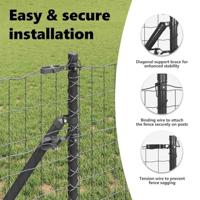 VidaXL Hek met paal grijs 0,8 x 25 m staal en pvc - thumbnail