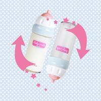 Klein Baby coralie magische melkfles - thumbnail