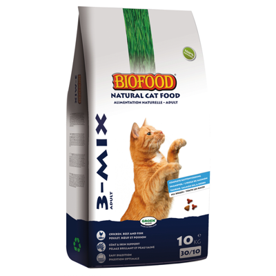 BF Petfood 3-Mix Adult kattenvoer 2 x 10 kg BF Petfood 3-Mix Adult kattenvoer 2 x 10 kg