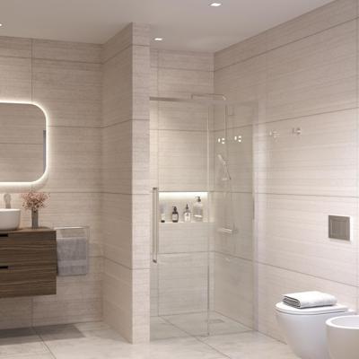 Nisdeur Sanivo Nova Soft Close 150x200 cm Chroom Helder Nano 8 mm