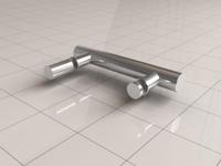 Wiesbaden losse deurgreep type 1 chroom - thumbnail