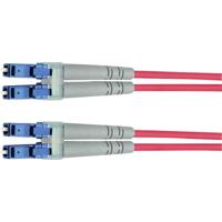 Glasvezel patchkabel TELEGÄRTNER 2x G50/125 OM3, 1x LC Duplex - 1x LC Duplex, turkoois, 1 m - thumbnail