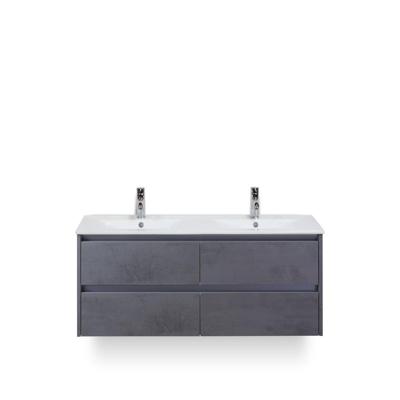 Dante Badmeubelset 120 cm - Beton Antraciet - Keramische Wastafel Wit Enjoy