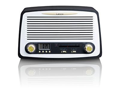 Lenco SR-02GY - Radio met wekkerfunctie - Retro look