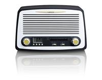 Lenco SR-02GY - Radio met wekkerfunctie - Retro look - thumbnail