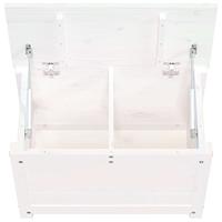 Opbergbox wit 60x32x45,5 cm massief grenenhout - thumbnail