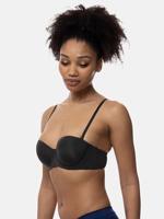Balconette BH - Strapless - Michelle - Bh met verwijderbare bandjes - Wit - Zwart - Huidskleur - thumbnail
