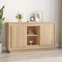 Dressoir 102x35x60 cm bewerkt hout sonoma eikenkleurig - thumbnail