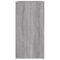 VidaXL Schoenenkast 60x35x70 cm bewerkt hout grijs sonoma eikenkleurig - thumbnail