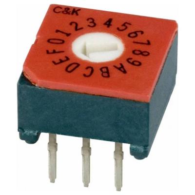 C & K Switches CRD16CM0CB Rotay Switch CRD Series Codeerschakelaar Hexadecimaal, Complement 1 stuk(s) Tube