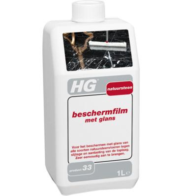 HG Natuursteen beschermfilm met glans (shine finish).