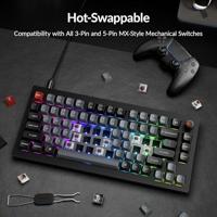 Keychron V1 8K QMK brown toetsenbord - thumbnail