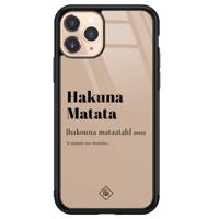iPhone 11 Pro glazen hardcase - Hakuna Matata - thumbnail