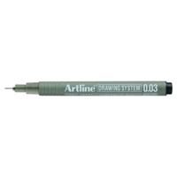 Fineliner Artline technisch 0.03mm zwart - thumbnail