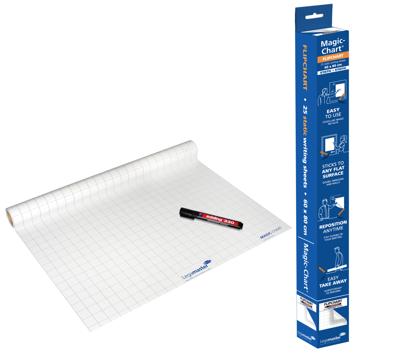 Legamaster Magic-Chart flipchart folie, ft 60 x 80 cm, wit, geruit, rol van 25 vel Legamaster Magic-Chart flipchart folie, ft 60 x 80 cm, wit, geruit, rol van 25 vel