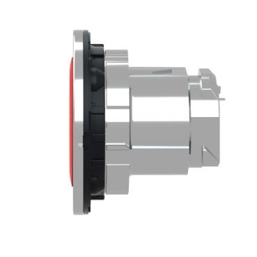 Schneider Electric ZB4FA4 ZB4FA4 Terugstelbaar (Ø) 30.5 mm Zonder markering Chroom, Rood 1 stuk(s)
