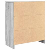 Dressoir met lades 71x35x84 cm spaanplaat grijs Sonoma - thumbnail