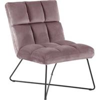 Bendt Fauteuil 'Kristian' Velvet, kleur Roze - thumbnail