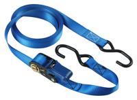 Masterlock Single pack ratchet tie down 5 m with S hooks - colour : blue - 4366EURDAT - thumbnail