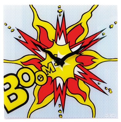 NeXtime klok 8173 Boom, 43x43 cm, Wall ,Red/ Yellow/ White