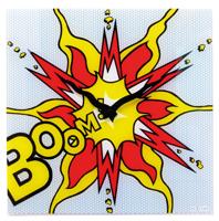 NeXtime klok 8173 Boom, 43x43 cm, Wall ,Red/ Yellow/ White - thumbnail